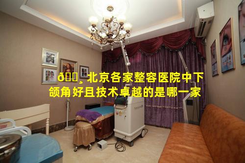 🕸 北京各家整容医院中下颌角好且技术卓越的是哪一家